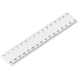 Altitude Scholastic 15cm Ruler Solid White Unbranded